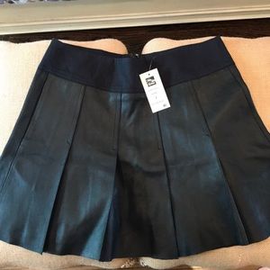 Brand new leather Vince skirt